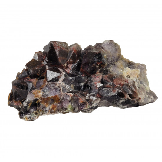 amethyst and green fluorite 