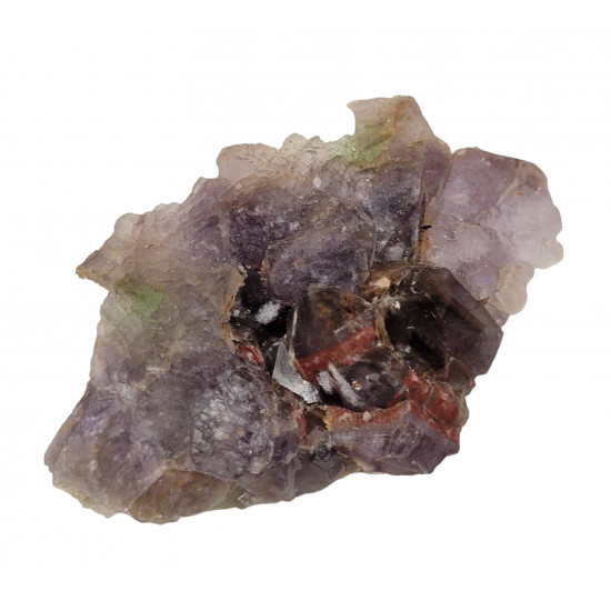 amethyst and green fluorite 
