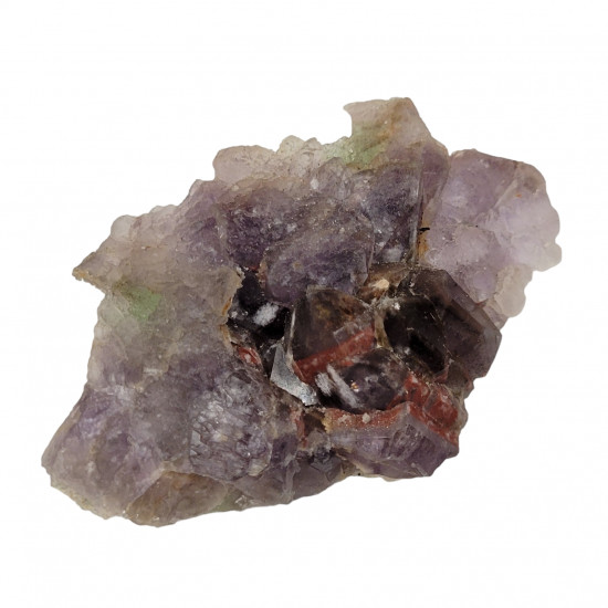 amethyst and green fluorite 