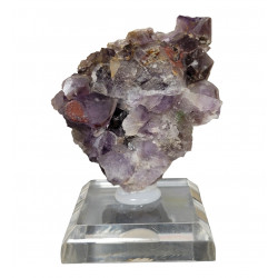 amethyst and green fluorite 