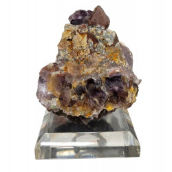 amethyste et fluorine verte