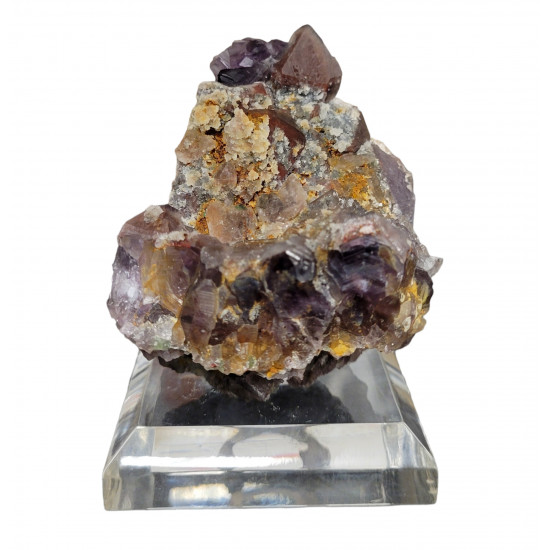 amethyst and green fluorite 