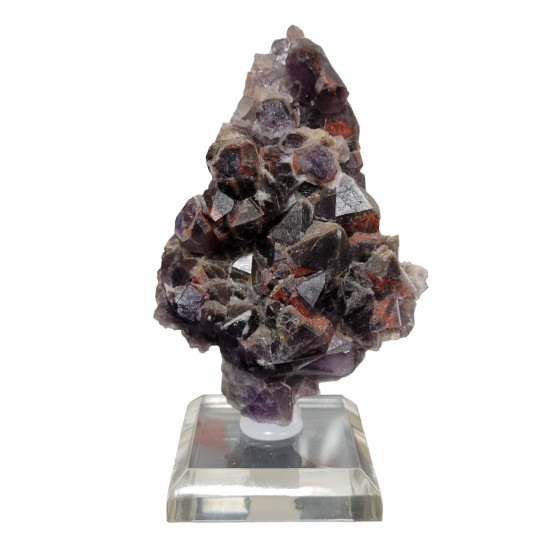 amethyst and green fluorite 