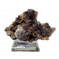 amethyst and green fluorite 