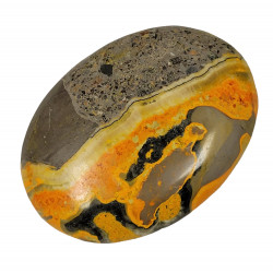 Palm stone bumblebee jasper