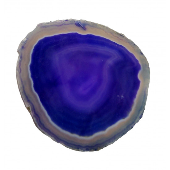 Tranche d'agate violet