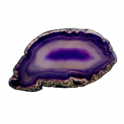 Tranche d'agate violet