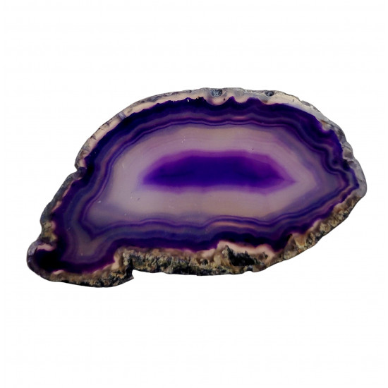 Tranche d'agate violet