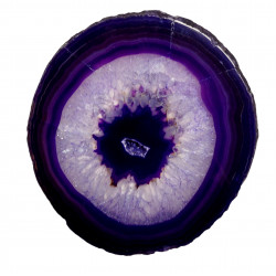 purple agate slice
