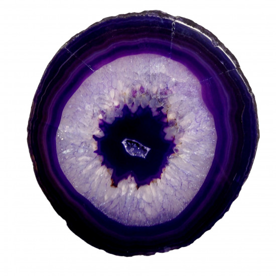 purple agate slice