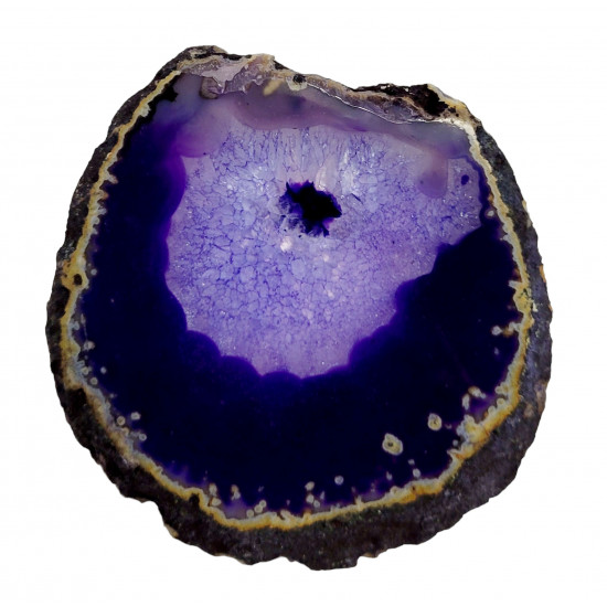 purple agate slice