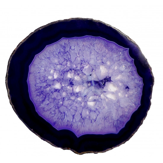 purple agate slice