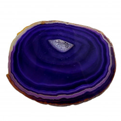 purple agate slice