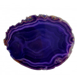 purple agate slice