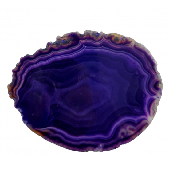 Tranche d'agate violet