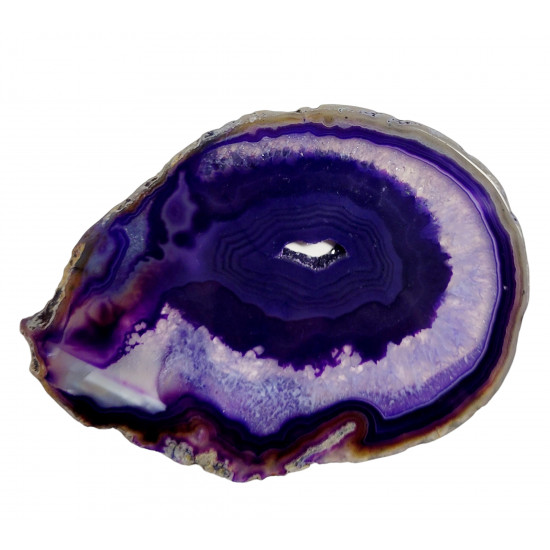 purple agate slice