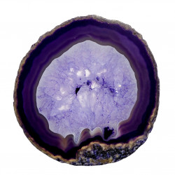 purple agate slice