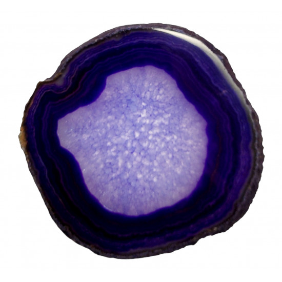 Tranche d'agate violet
