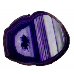 purple agate slice