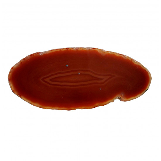 orange agate slice