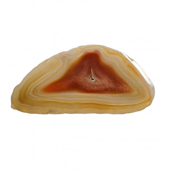 orange agate slice