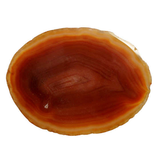 orange agate slice