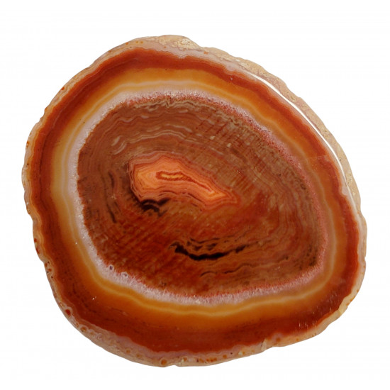 orange agate slice