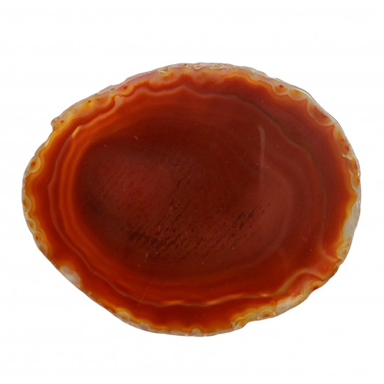 orange agate slice
