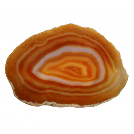 orange agate slice