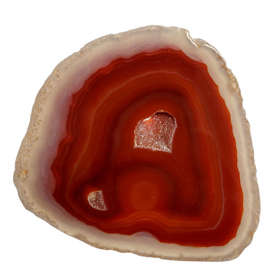 orange agate slice