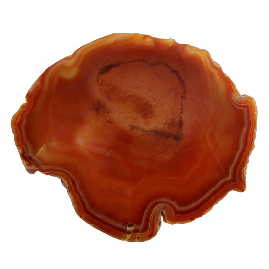 orange agate slice