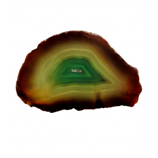 green agate slice