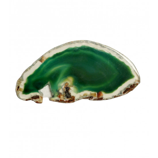 green agate slice