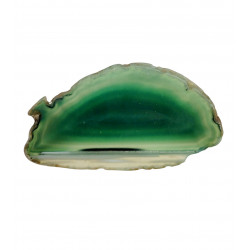 green agate slice