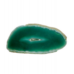 green agate slice