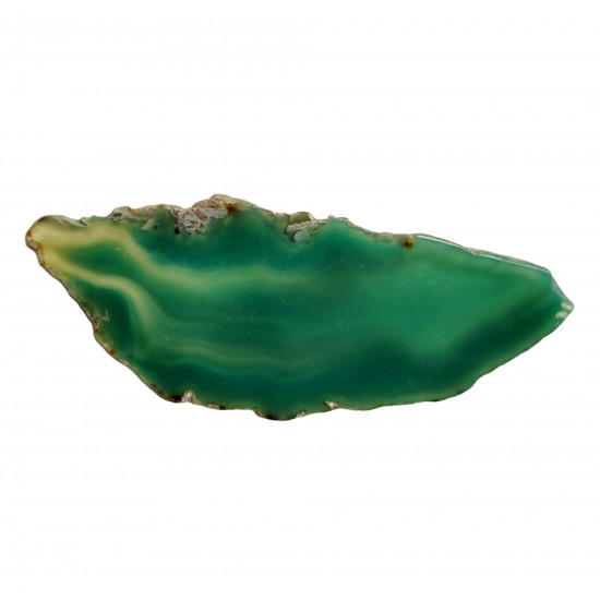 green agate slice