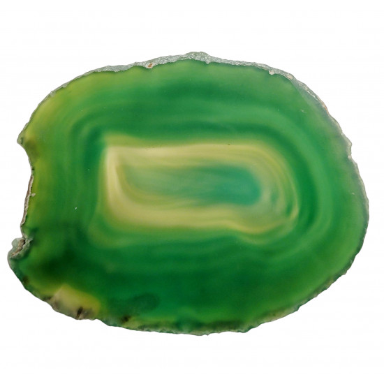 green agate slice