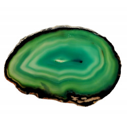 green agate slice