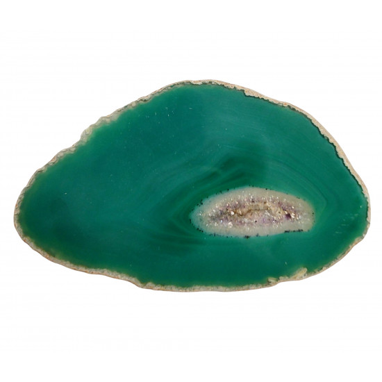 green agate slice