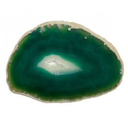 green agate slice