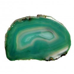 green agate slice
