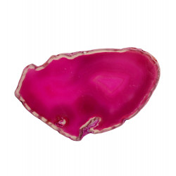 Tranche d'agate rose