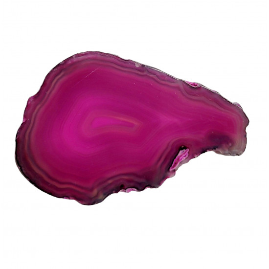 pink agate slice