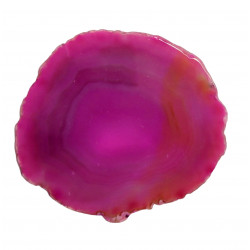 Tranche d'agate rose