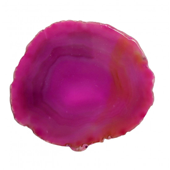 pink agate slice