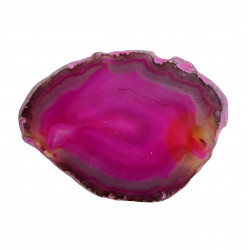 Tranche d'agate rose