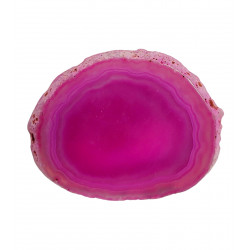 Tranche d'agate rose
