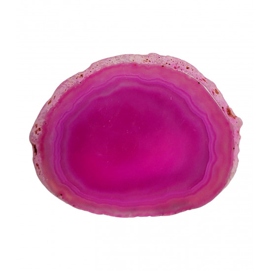pink agate slice