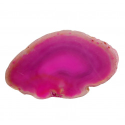 Tranche d'agate rose