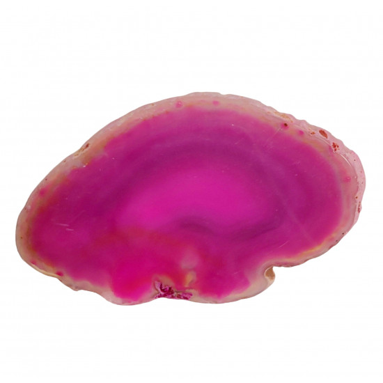 pink agate slice